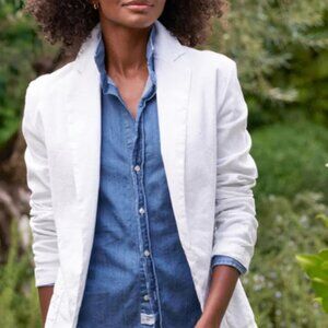 Frank & Eileen The Dublin Tailored Blazer White Size S